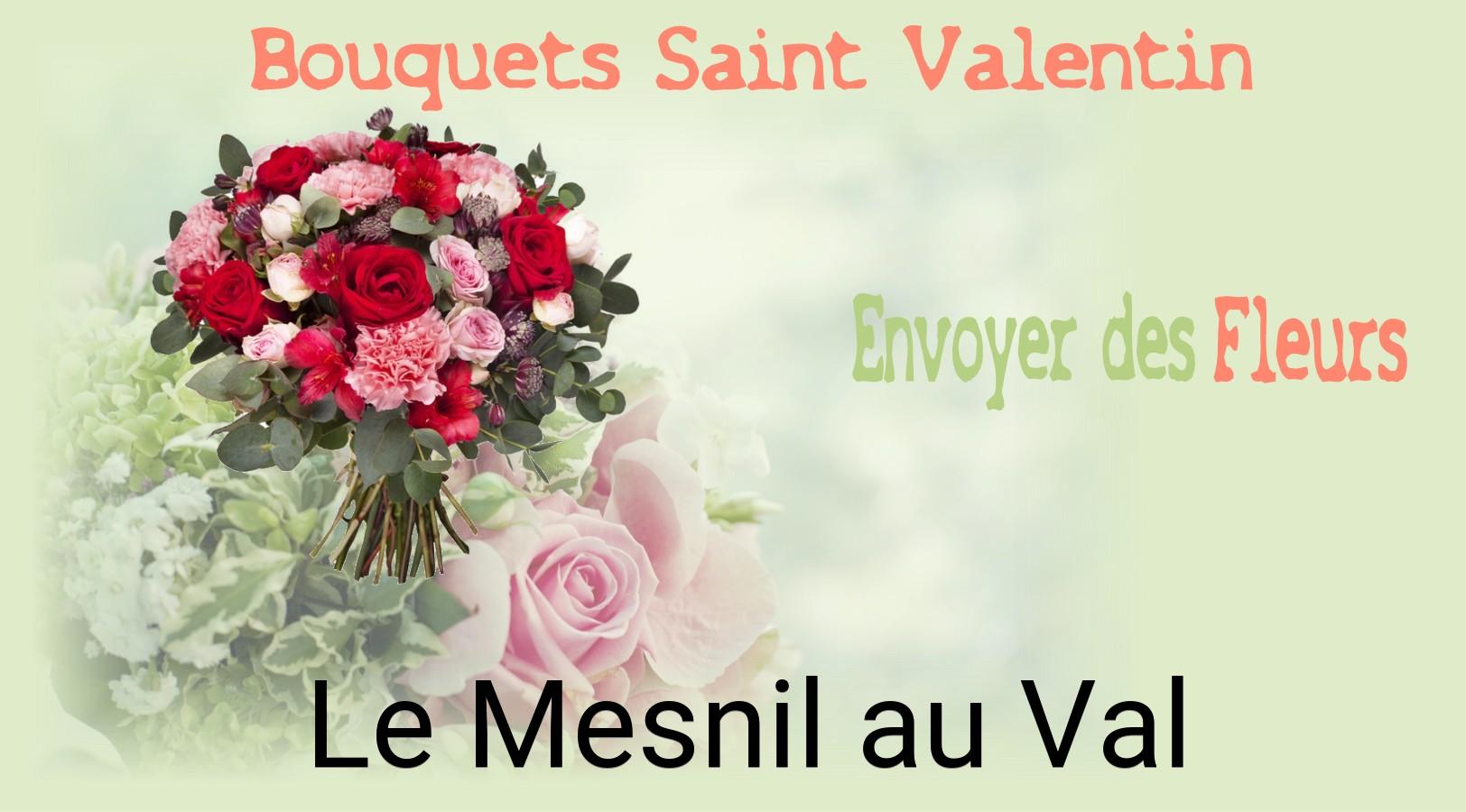 Roses de Saint-Valentin livrées à Le Mesnil-au-Val